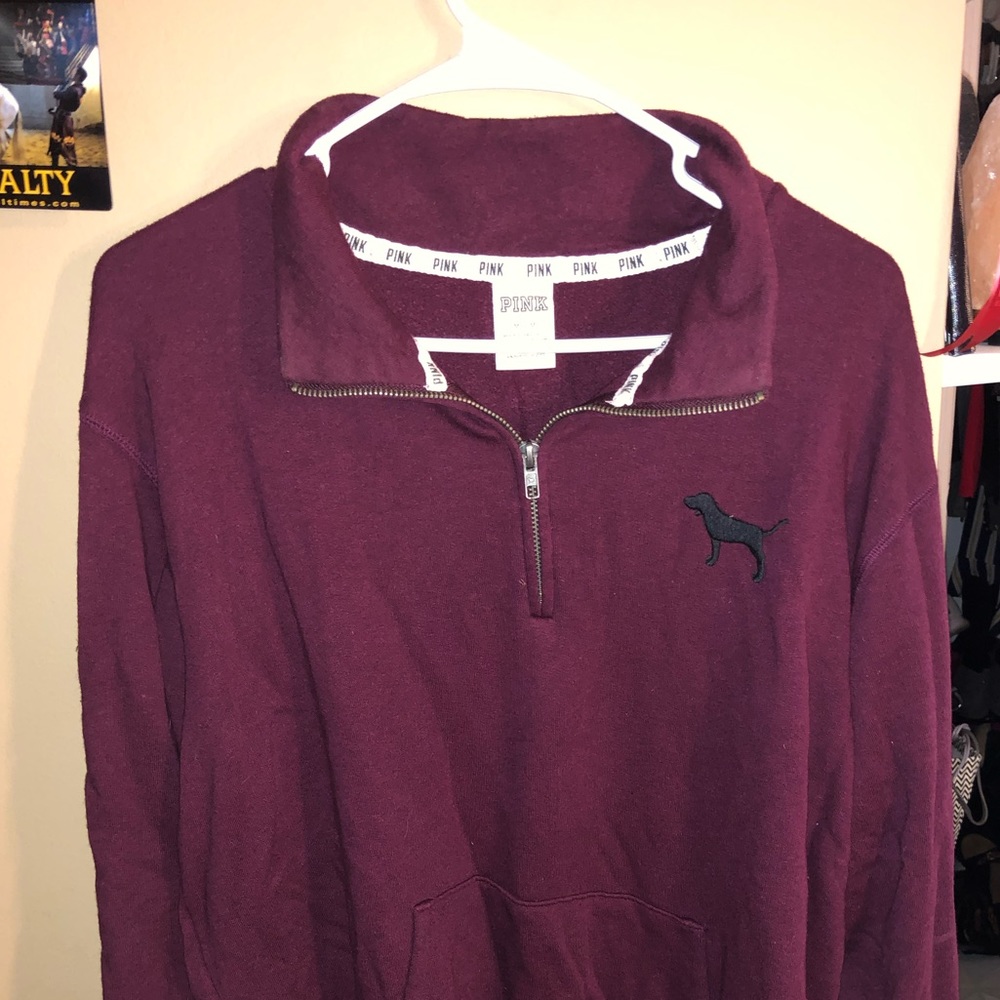 Maroon Victoria Secret half zip